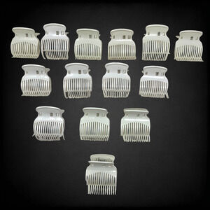 Lot 14 Conair Pro Butterfly Clips Hot Roller Replacement Clips Remington Clairol